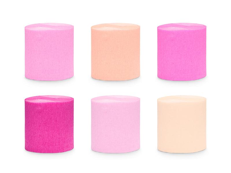 Krepppapier 5cm/10m, Set mit 6, Mix (1 VPE / 6 Stk.) - FeierGlanz